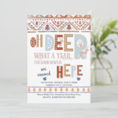 ノルディックフェアアイルとおもしろいタイポグラフィホリデームービング 案内状 (スタンド正面)