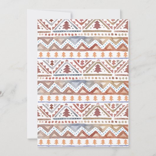 ノルディックフェアアイルとおもしろいタイポグラフィホリデームービング 案内状 (裏面)