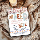 ノルディックフェアアイルとおもしろいタイポグラフィホリデームービング 案内状