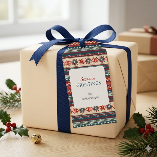 ノルディックフェアアイル クリスマスギフトタグ ギフトタグ