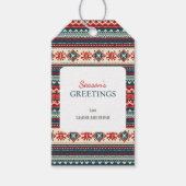 ノルディックフェアアイル クリスマスギフトタグ ギフトタグ (正面)