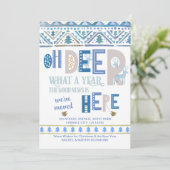 ノルディックフェアリールアンドディアタイポグラフィホリデームービング 案内状 (スタンド正面)