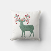 ノルディックフェスティバルおもしろいフォークアートインディアホームデコール クッション (正面)