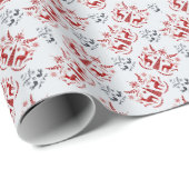 ノルディックフォークアートトインデナークリスマス ラッピングペーパー (ロールコーナー)