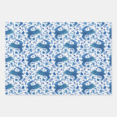 ノルディックフォークアートバード ラッピングペーパーシート (正面2)