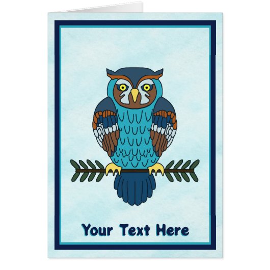 ノルディックフォークアートフクロウ (正面)