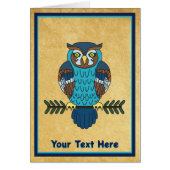 ノルディックフォークアートフクロウ (正面)