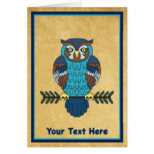 ノルディックフォークアートフクロウ (正面)