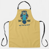 ノルディックフォークアートフクロウ エプロン (正面)