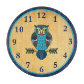 ノルディックフォークアートフクロウ カッティングボード (正面)