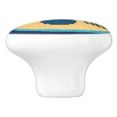 ノルディックフォークアートフクロウ セラミックノブ (側面)