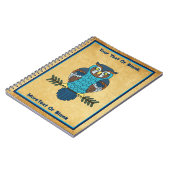 ノルディックフォークアートフクロウ ノートブック (左側)