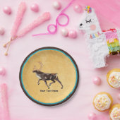 ノルディックフォークアートフクロウ ペーパープレート (パーティー)