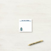 ノルディックフォークアートフクロウ ポストイット (デスク上)