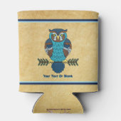 ノルディックフォークアートフクロウ 缶クーラー (裏面)