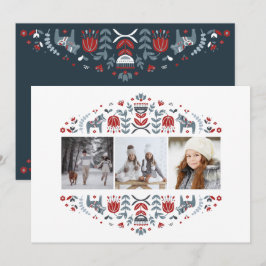 ノルディックフォークアート |クリスマスの数々の写真 シーズンカード