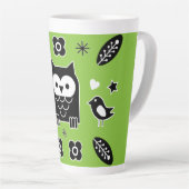 ノルディックホースフォークアートギフト カフェラテマグ (右アングル)