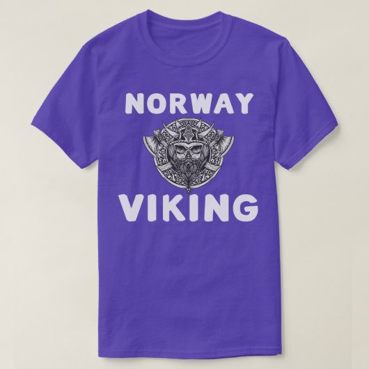 ノルディックルーンスノルウェーバイキングノルウェー Tシャツ (デザイン正面)