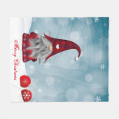 ノルディックレッド格言フリースブランケット フリースブランケット (正面(横))