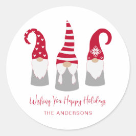 ノルディック格言クリスマスホリデー ラウンドシール