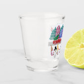 ノルディック格言タウンクリスマスノプレイスのような格言 ショットグラス (左)