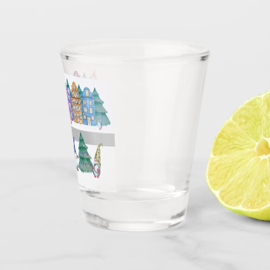 ノルディック格言タウンクリスマスノプレイスのような格言 ショットグラス (右)