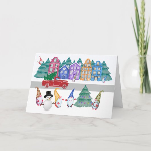 ノルディック格言タウンクリスマスノプレイスのような格言 シーズンカード (正面)