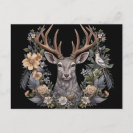 ノルディック異教のレトロ芸術的ホリデーカード シーズンポストカード