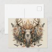 ノルディック異教のレトロ芸術的ホリデーカード シーズンポストカード (正面/裏面)