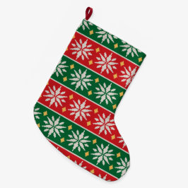 ノルディック・ノエルニット ラージクリスマスストッキング