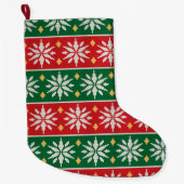 ノルディック・ノエルニット ラージクリスマスストッキング (正面)
