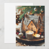 ノルディック ノエル クリスマス フラット ホリデー カード (正面/裏面)