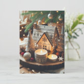 ノルディック ノエル クリスマス フラット ホリデー カード (スタンド正面)