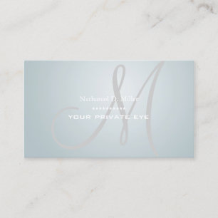 ノルディック ブルー アイス モノグラム 名刺