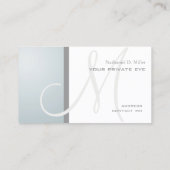 ノルディック ブルー アイス モノグラム 名刺 (裏面)