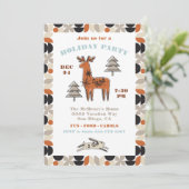 ノルディッモダンドレーナーホリデーパーティー招待状 招待状 (スタンド正面)