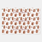 ノルディッ素朴ドフェアリーズパインハウスフォークアート ラッピングペーパーシート (正面2)