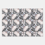 ノルディッ素朴ドフェアリーズパインハウスフォークアート ラッピングペーパーシート (正面)