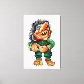 ノルトロールおもしろいウォーターイラストレーションアートワーク キャンバスプリント (正面)