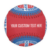 ノルドカップノルウェーカスタム文字野球 野球ボール (裏面)