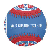 ノルドカップノルウェーカスタム文字野球 野球ボール (正面)
