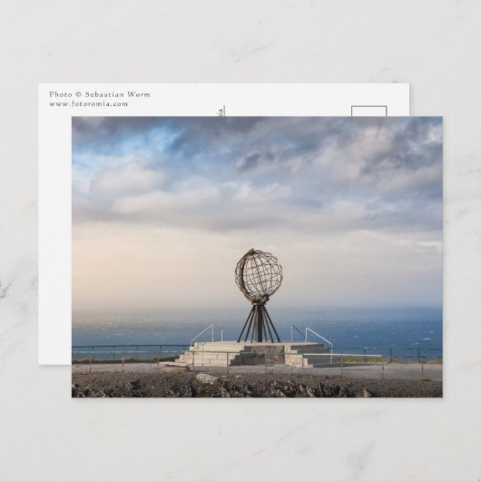 ノルドカプノルウェー ポストカード (正面/裏面)