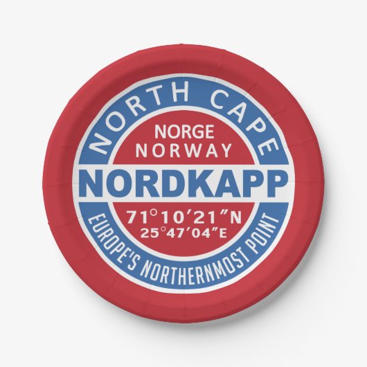 ノルドッカプリノルウェー ペーパープレート (正面)