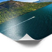 ノルドフィヨルド・フィヨルド・ノルウェー沿いの風光明媚な景色 フォトプリント (角)