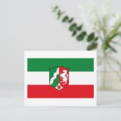 ノルドライン・ウェストファレン国旗 ポストカード (スタンド正面)