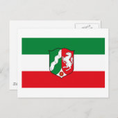 ノルドライン・ウェストファレン国旗 ポストカード (正面/裏面)