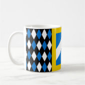 ノルマルマークのポピュレースバッジ公国 コーヒーマグカップ (左)