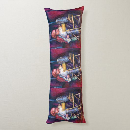 ノルマンの香水が彼の眠りを引き込む ボディピロー (裏面 (縦))