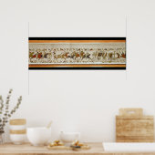 ノルマンの騎兵は英語を攻撃する ポスター (キッチン)