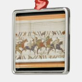 ノルマンの騎兵隊は英語を攻撃します メタルオーナメント (左)